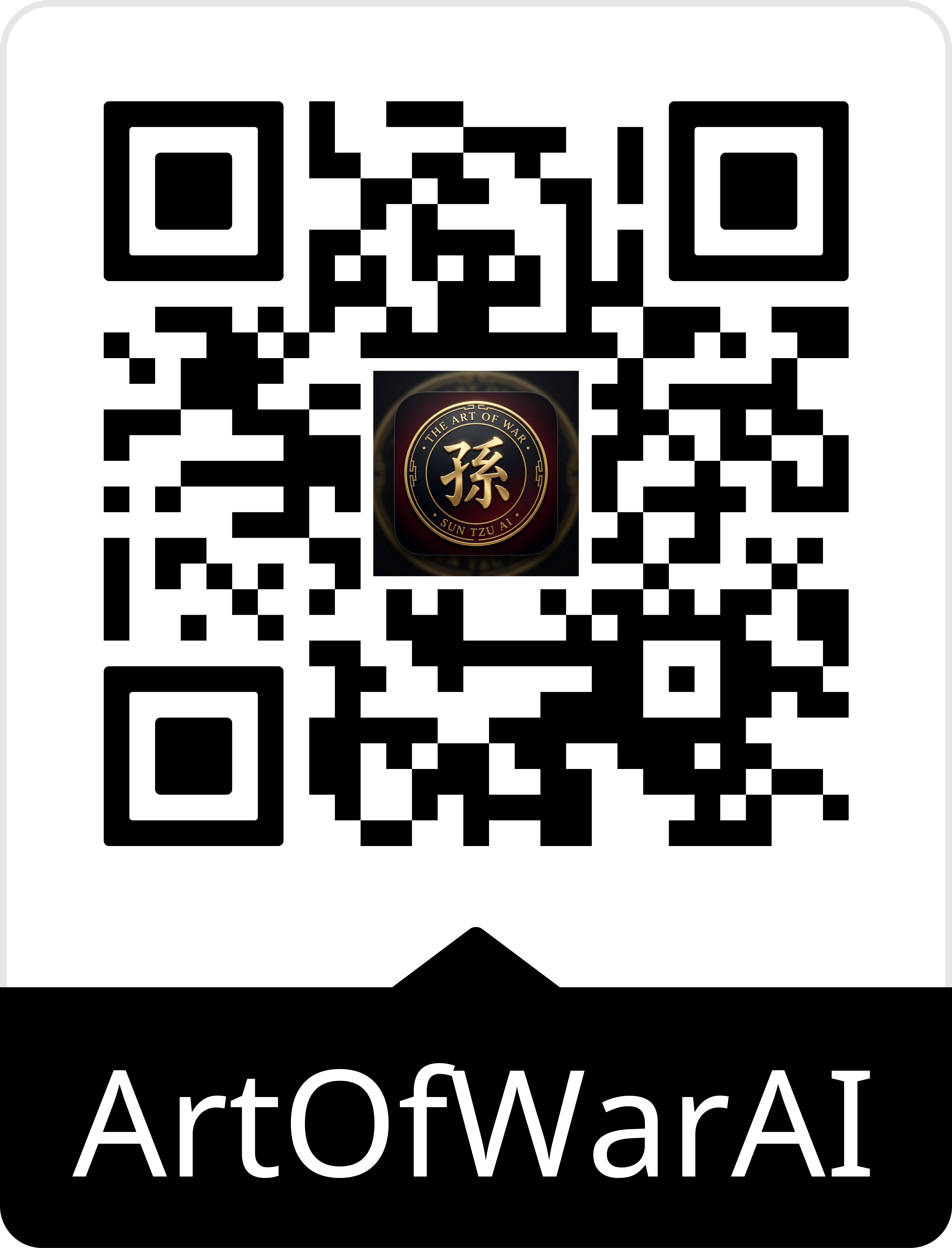 QR code to download and test Art Of War AI on TestFlight